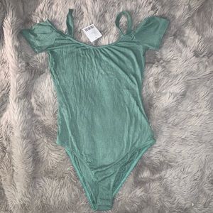 Off the shoulder, with straps, body suit